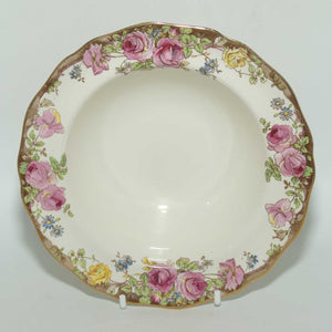 Royal Doulton English Rose rimmed soup bowl D6071 | 16cm diam