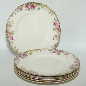 Royal Doulton English Rose set of 6 salad or entree plates D6071 | 21.5cm diameter