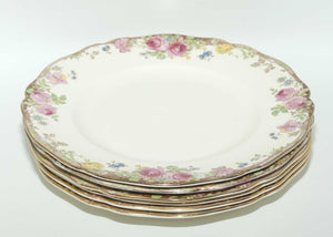 Royal Doulton English Rose set of 6 salad or entree plates D6071 | 21.5cm diameter