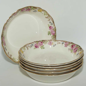 Royal Doulton English Rose  set of 6 soup bowls D6071 | 19.5cm diam