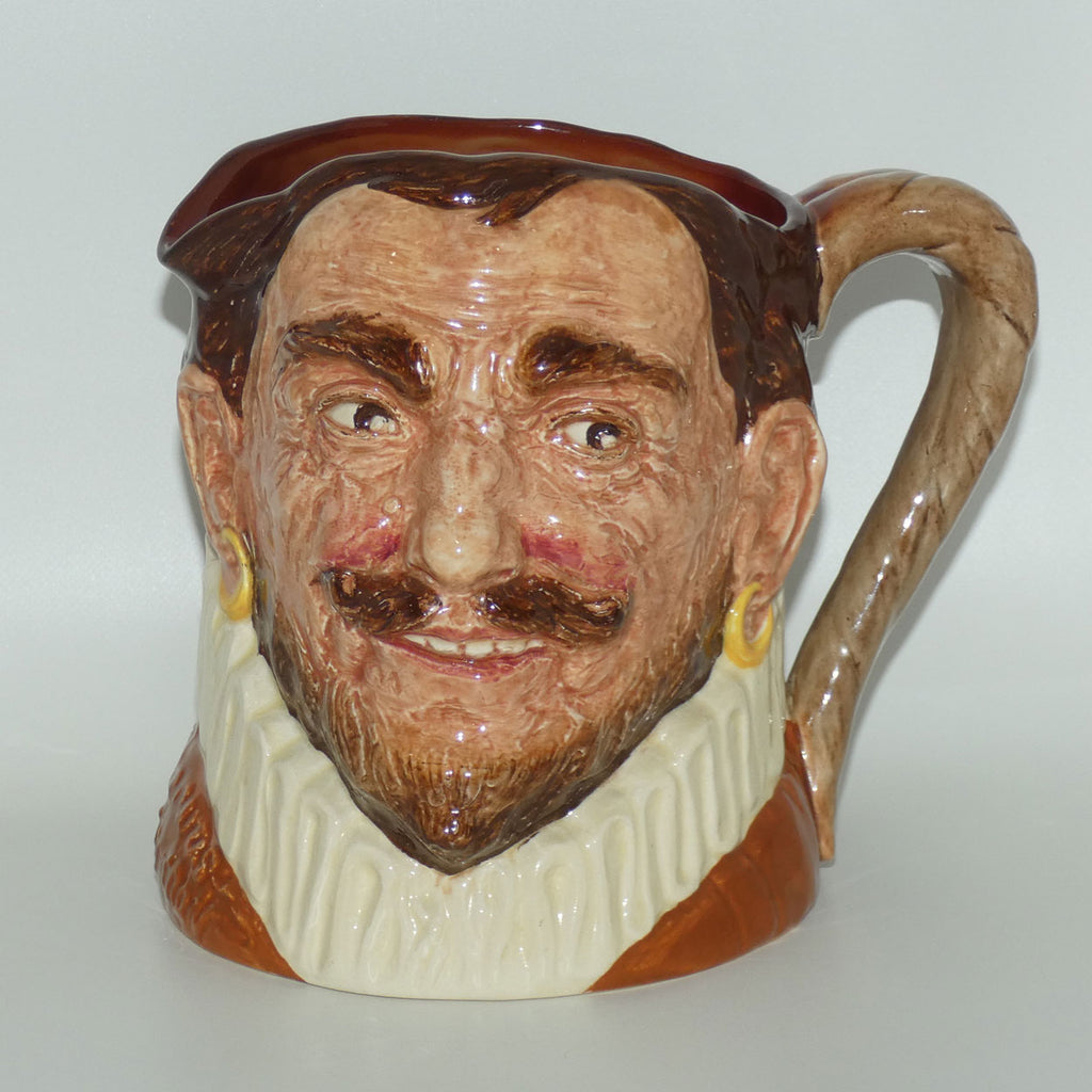 D6115 Royal Doulton large character jug Drake | Hatless