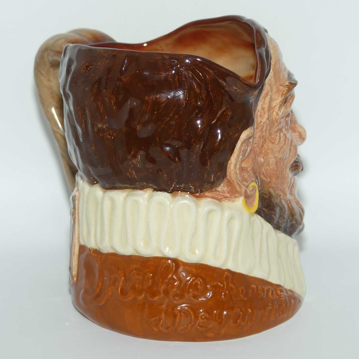 D6115 Royal Doulton large character jug Drake | Hatless