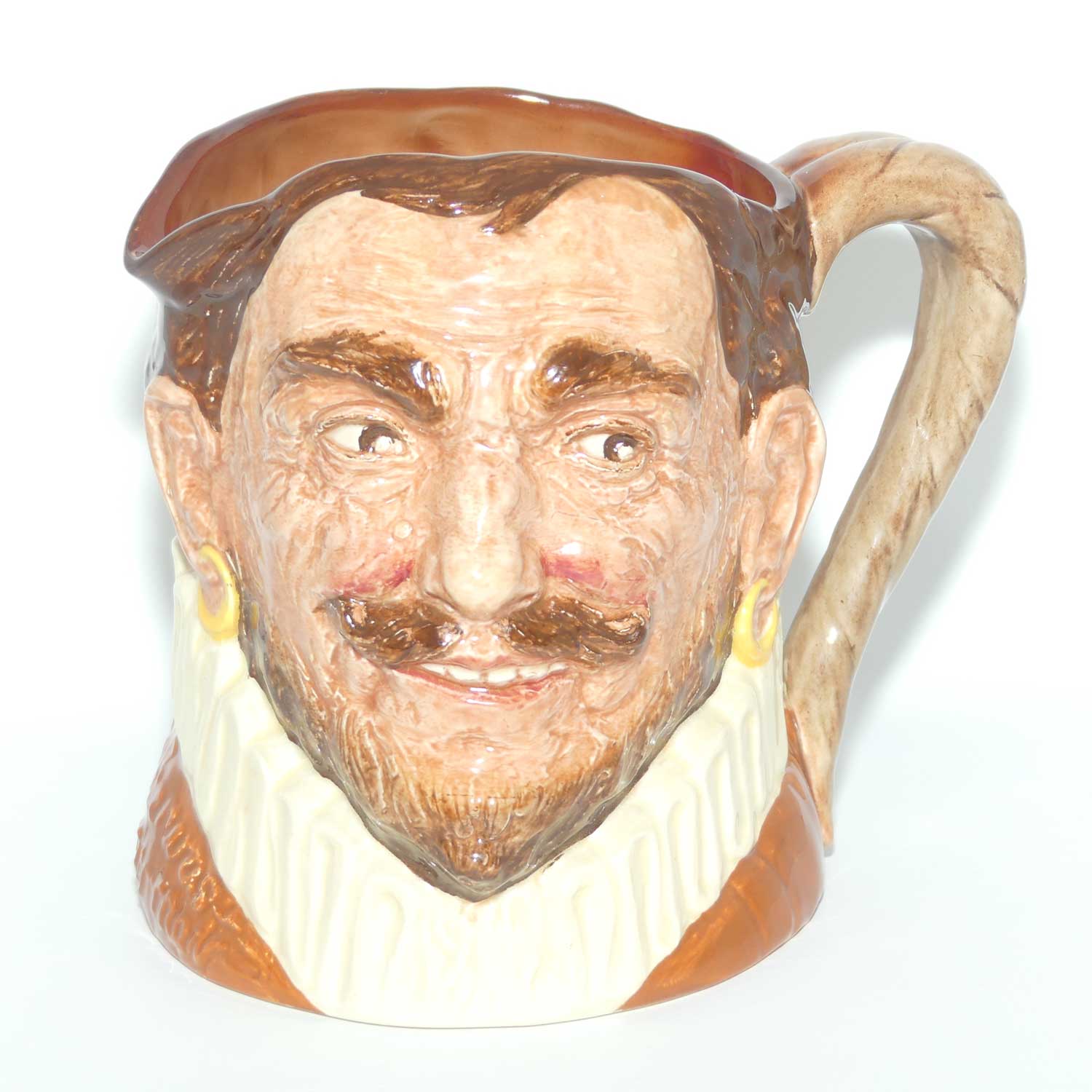 D6115 Royal Doulton large character jug Drake | Hatless