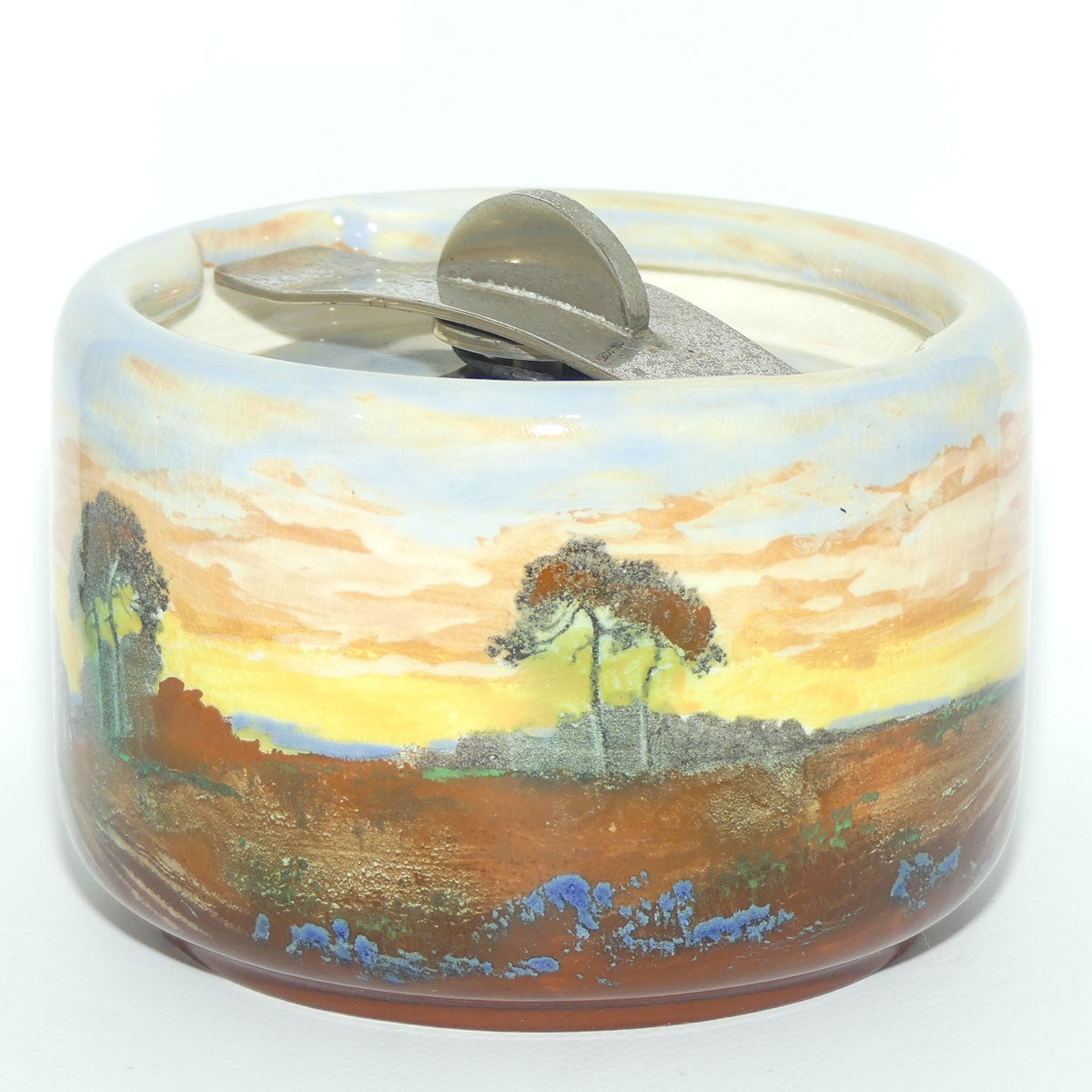 Royal Doulton tobacco jar Ploughing D6162