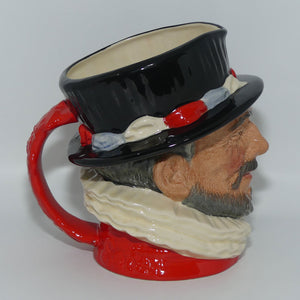 D6206 Royal Doulton large character jug Beefeater | ER handle | Scarlett