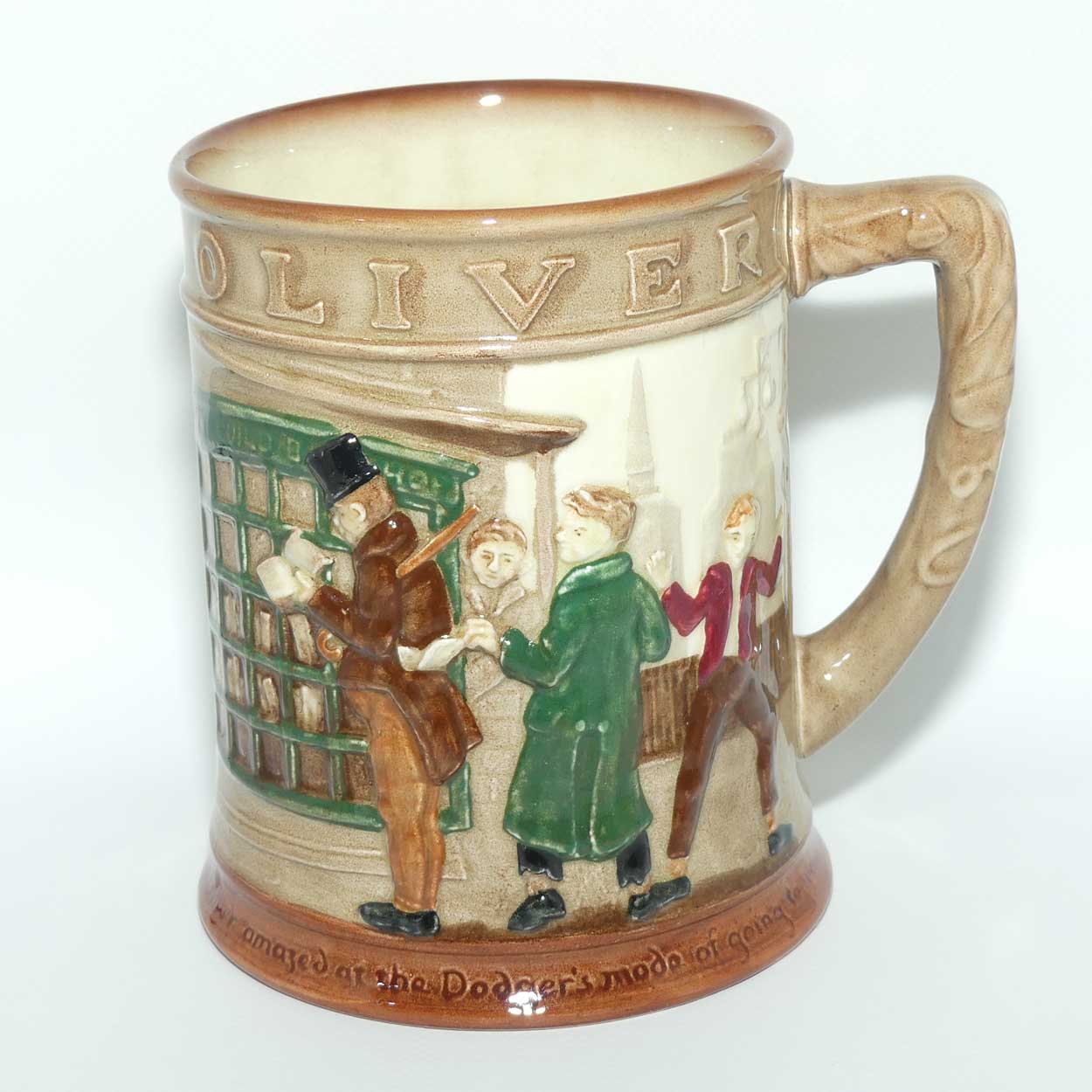Royal Doulton Dickens G Low Relief Oliver Twist tankard | D6286