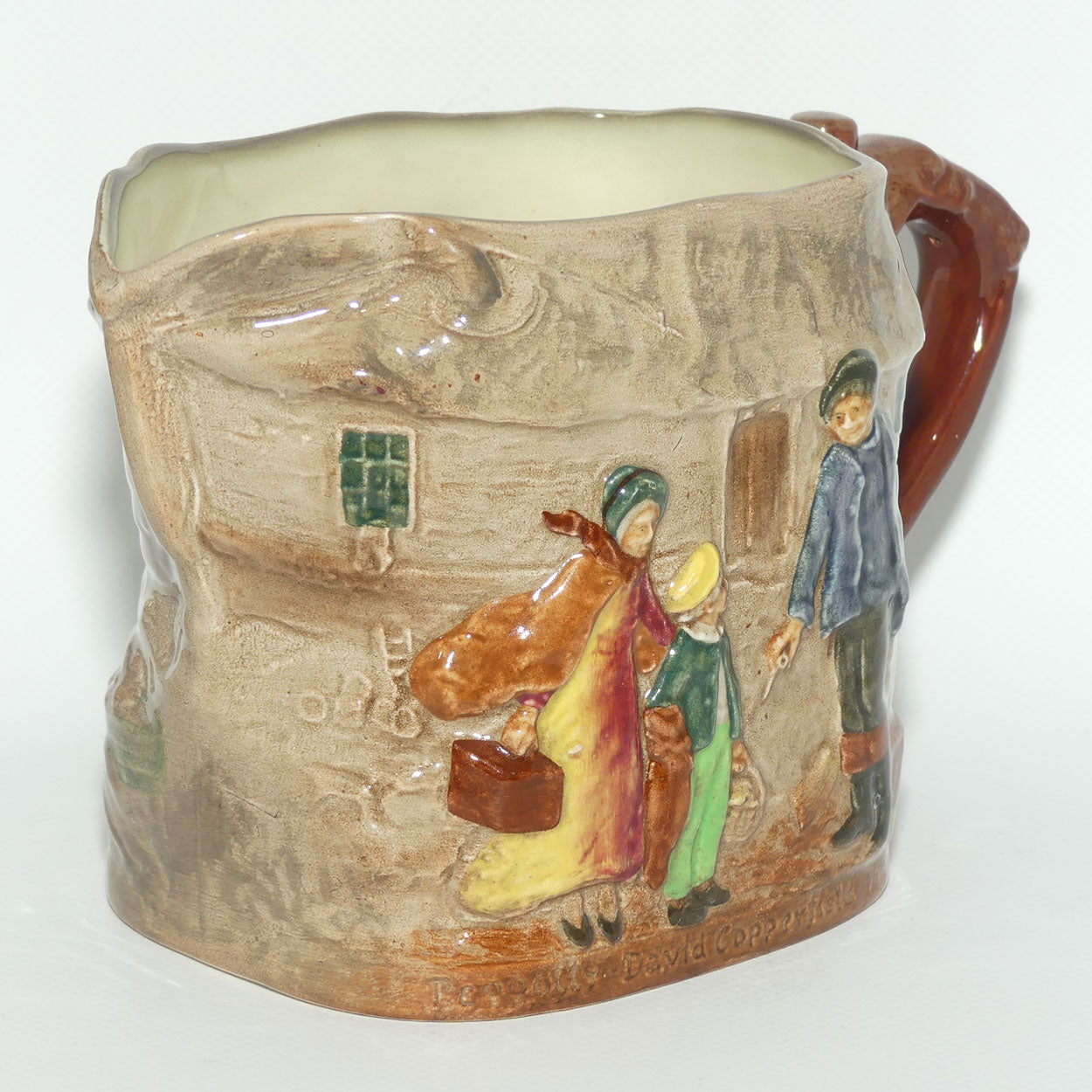 Royal Doulton Dickens G Low Relief Peggotty jug | Scene from David Copperfield D6292
