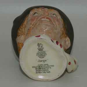 D6295 Royal Doulton small character jug Jarge