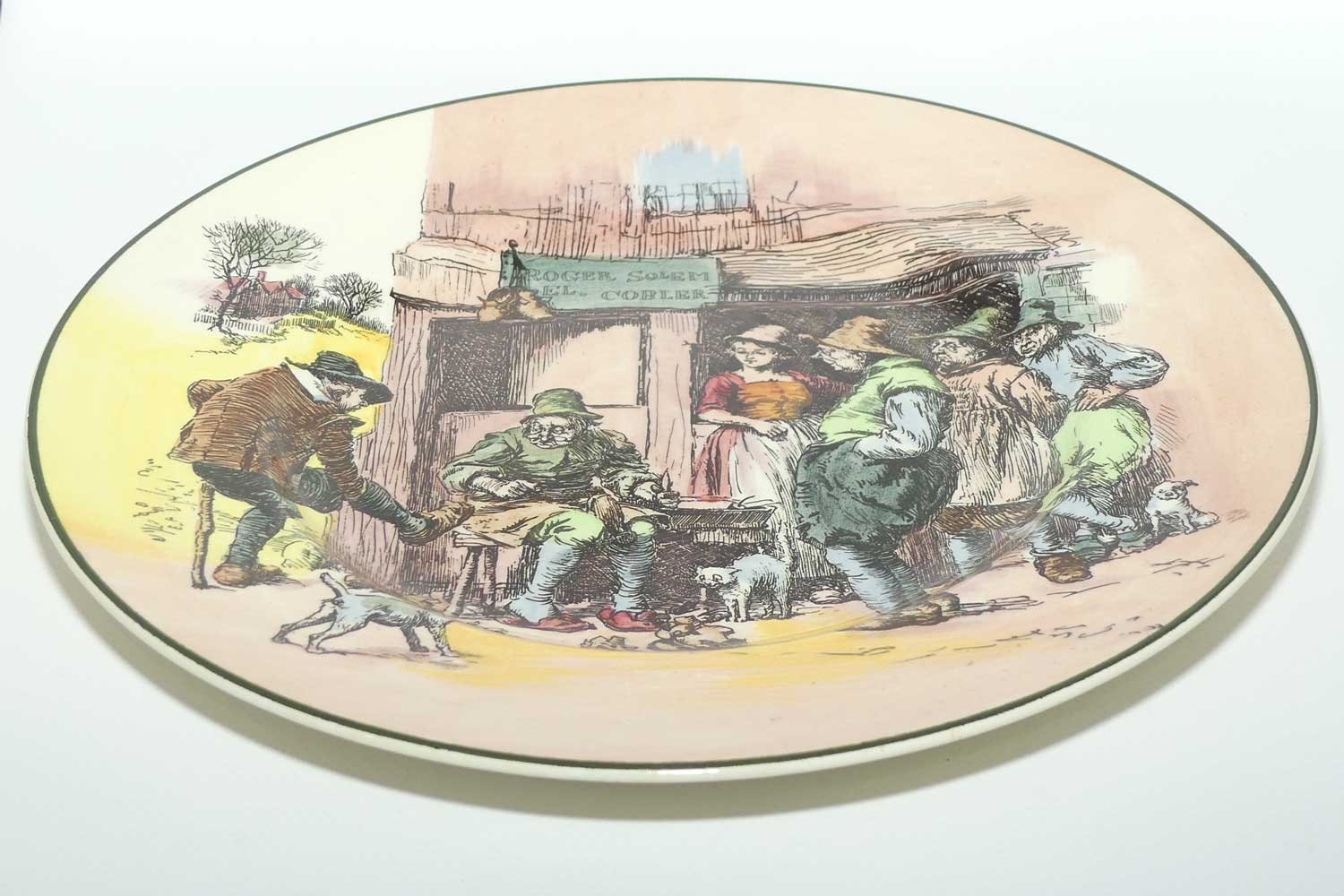 Royal Doulton Old English Scenes plate D6302 | Roger Solomel Cobbler 