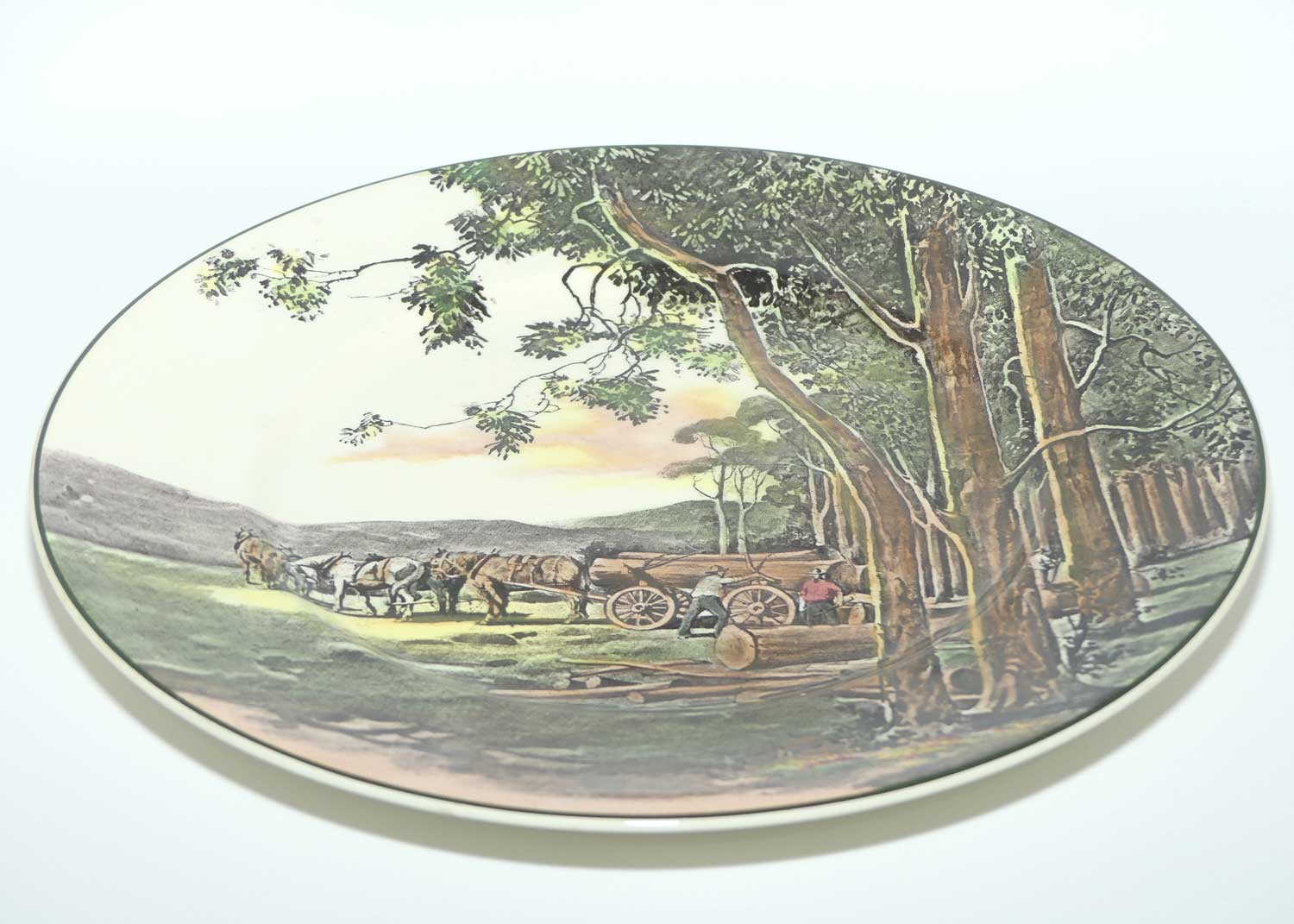 Royal Doulton Australiana | Timber Wagon plate D6307