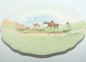 Royal Doulton Fox Hunting round plate | 27cm | Across the Moor | D6326 by Charles Simpson