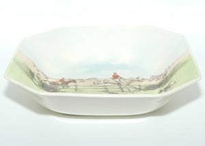 Royal Doulton Fox Hunting octagonal bowl | Posts and Rails | D6326 by Charles Simpson