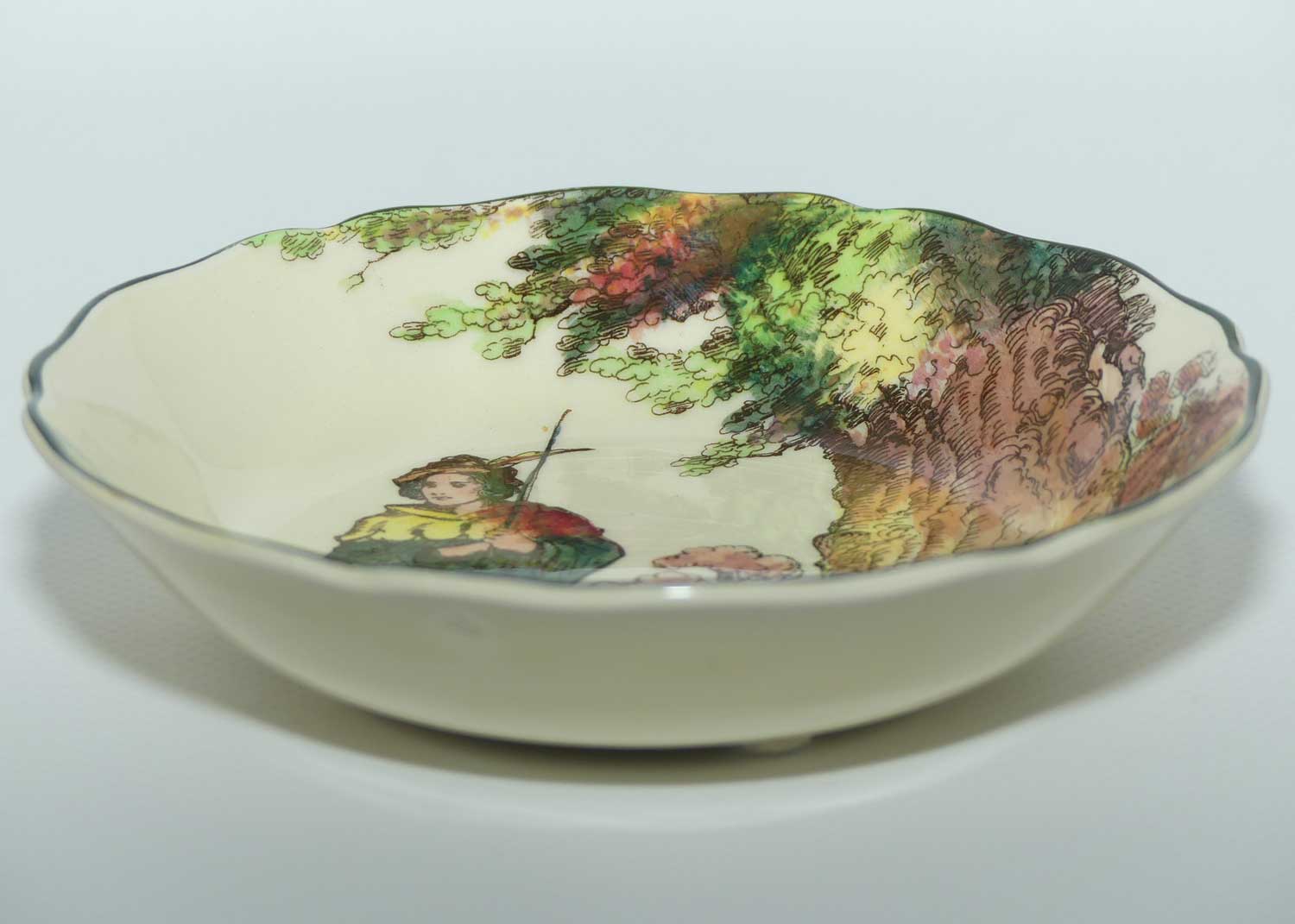Royal Doulton Under the Greenwood Tree | Robin Hood D6341 round bowl | 13cm diam