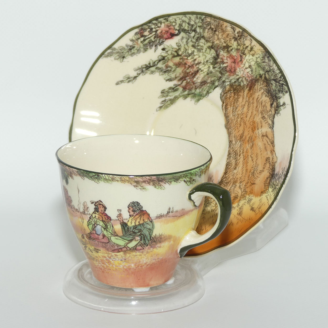 Royal Doulton Under the Greenwood Tree | Robin Hood D6341 tea duo | #2