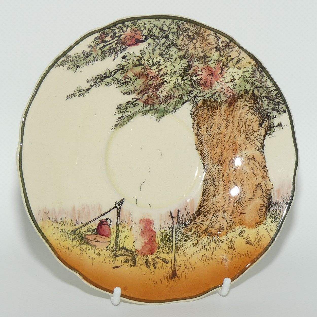 Royal Doulton Under the Greenwood Tree | Robin Hood D6341 tea duo | #2