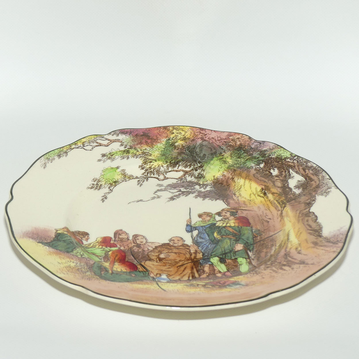 Royal Doulton Under the Greenwood Tree Leeds rack plate D6341 | #1 | Blue Main Marion