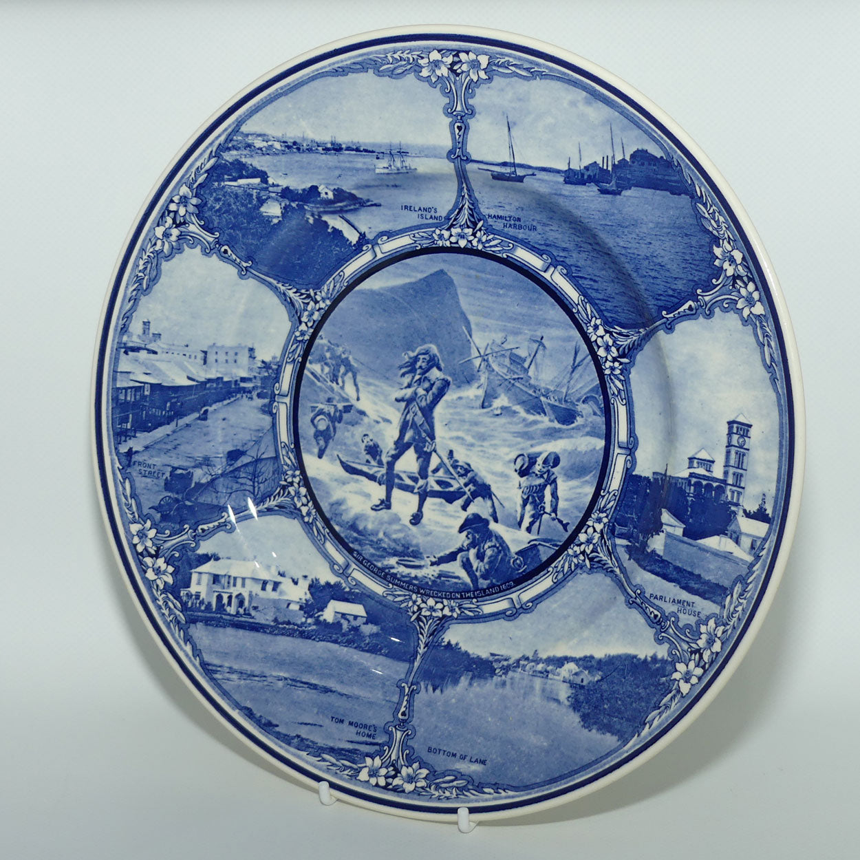 Royal Doulton Bermuda | Blue and White plate D6342