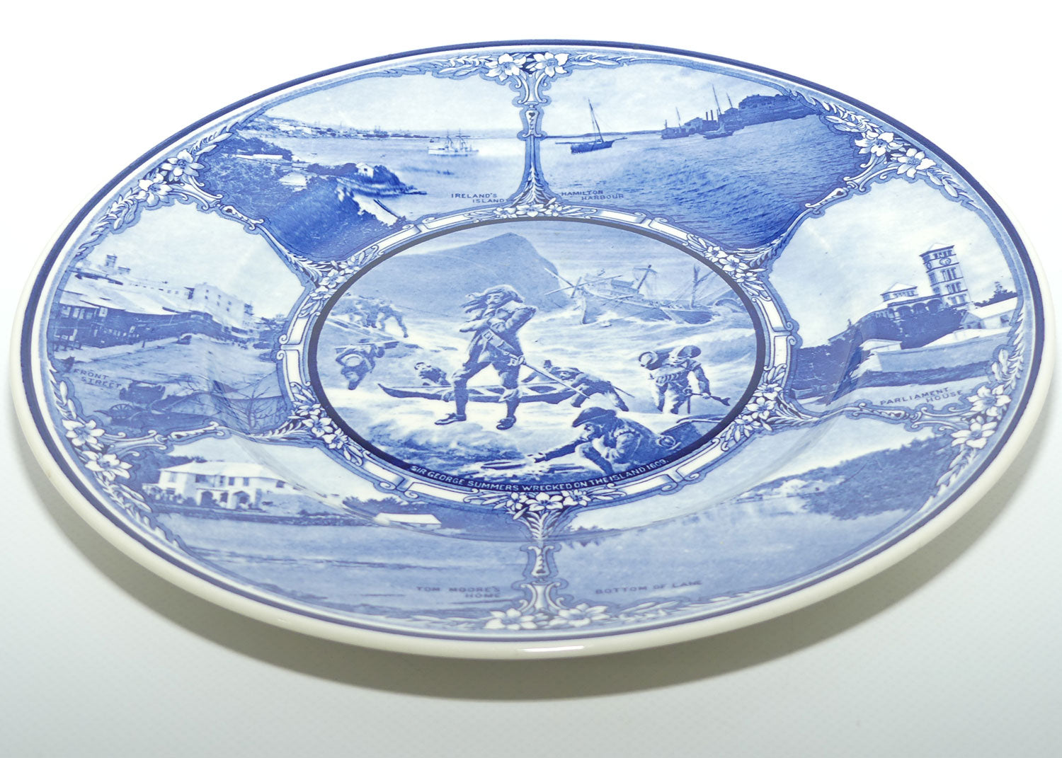 Royal Doulton Bermuda | Blue and White plate D6342