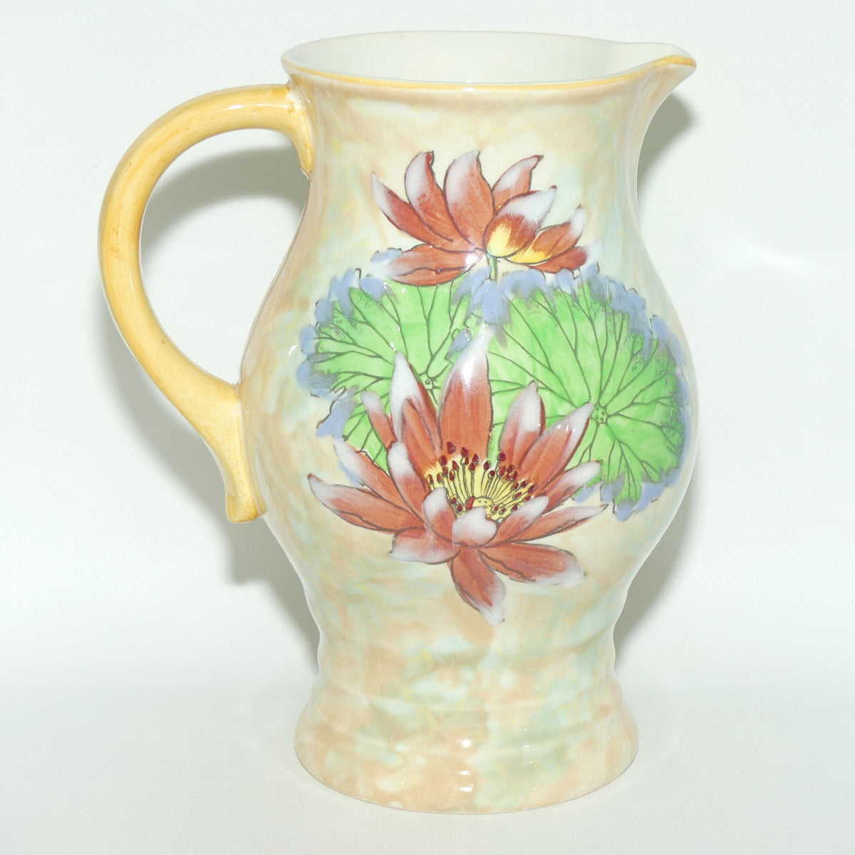 Royal Doulton colourful Water Lily pattern jug D6343 | #1