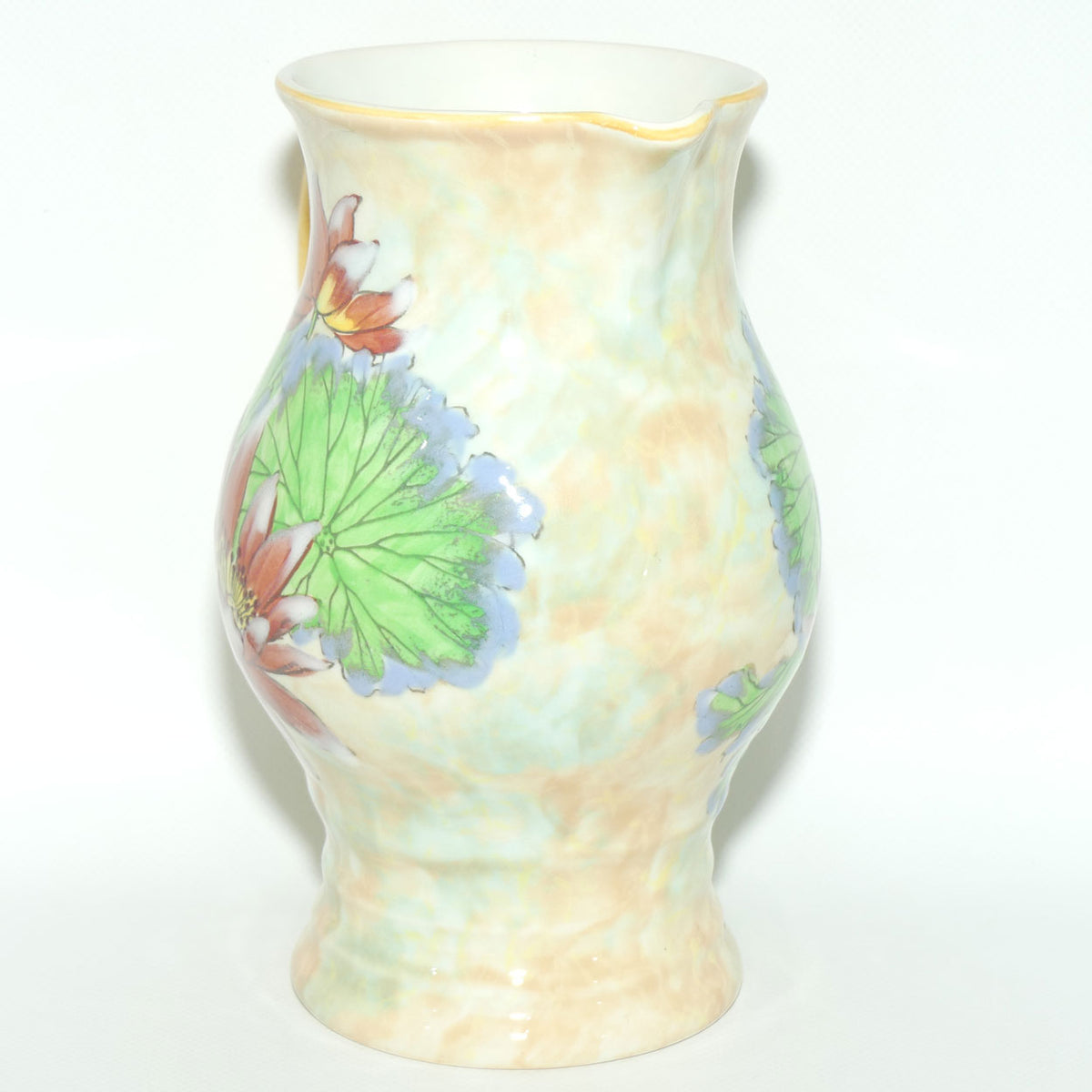 Royal Doulton colourful Water Lily pattern jug D6343 | #1