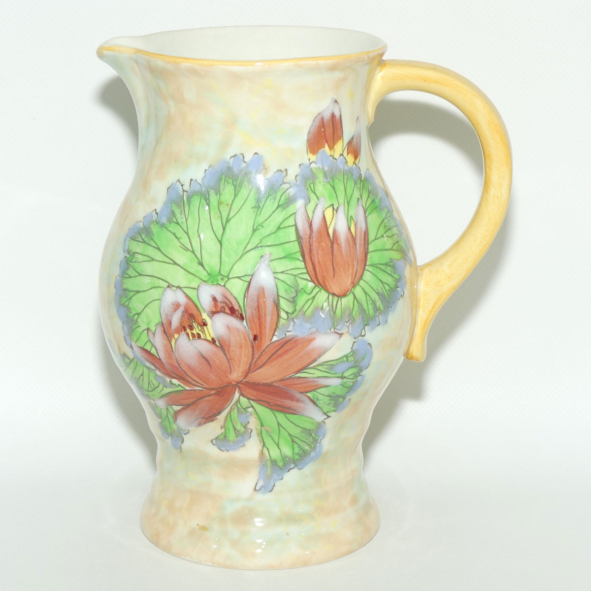 Royal Doulton colourful Water Lily pattern jug D6343 | #1