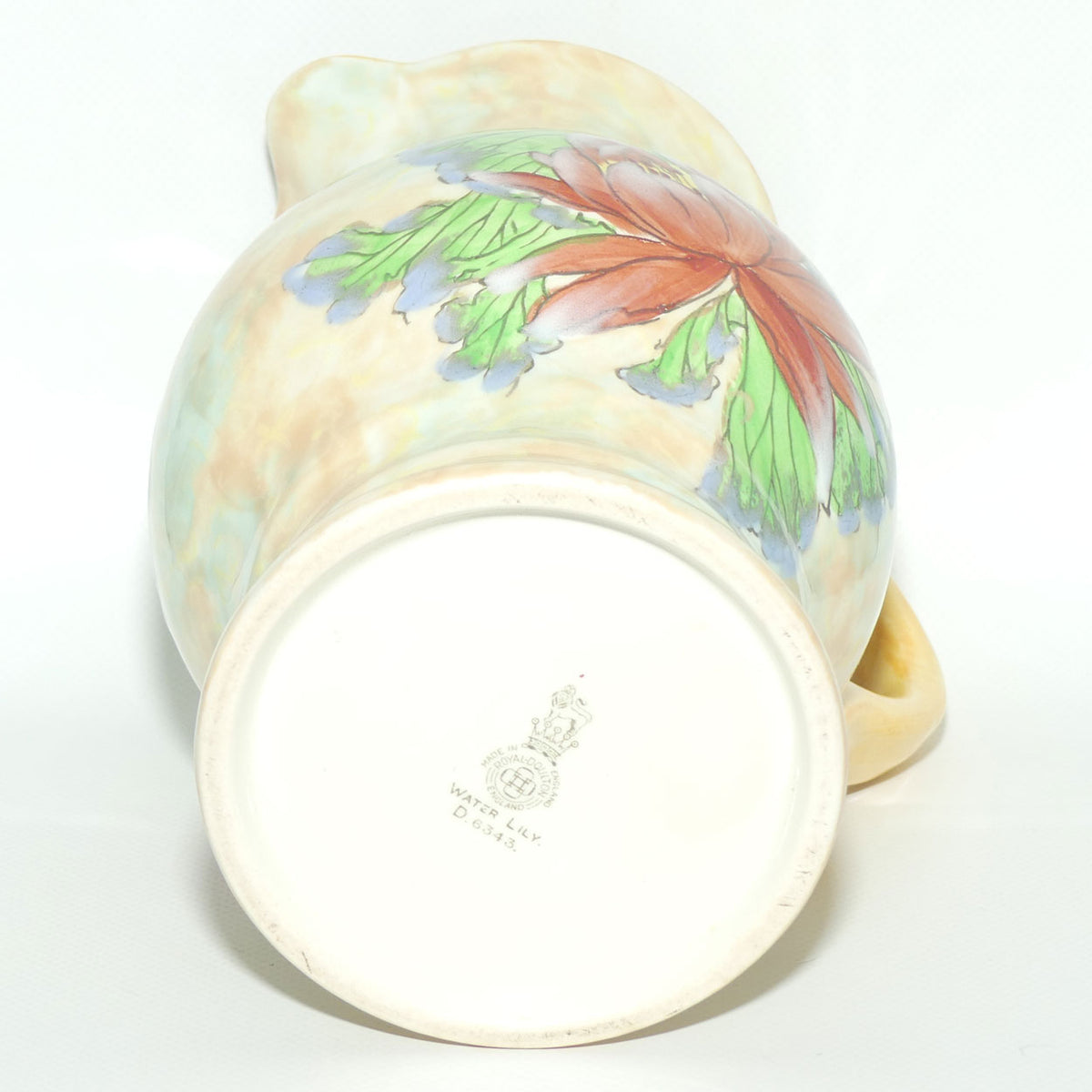 Royal Doulton colourful Water Lily pattern jug D6343 | #1