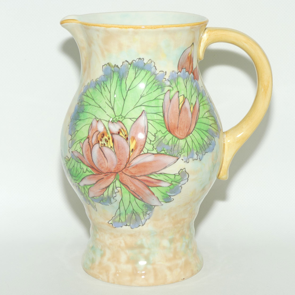 Royal Doulton colourful Water Lily pattern jug D6343 | #2