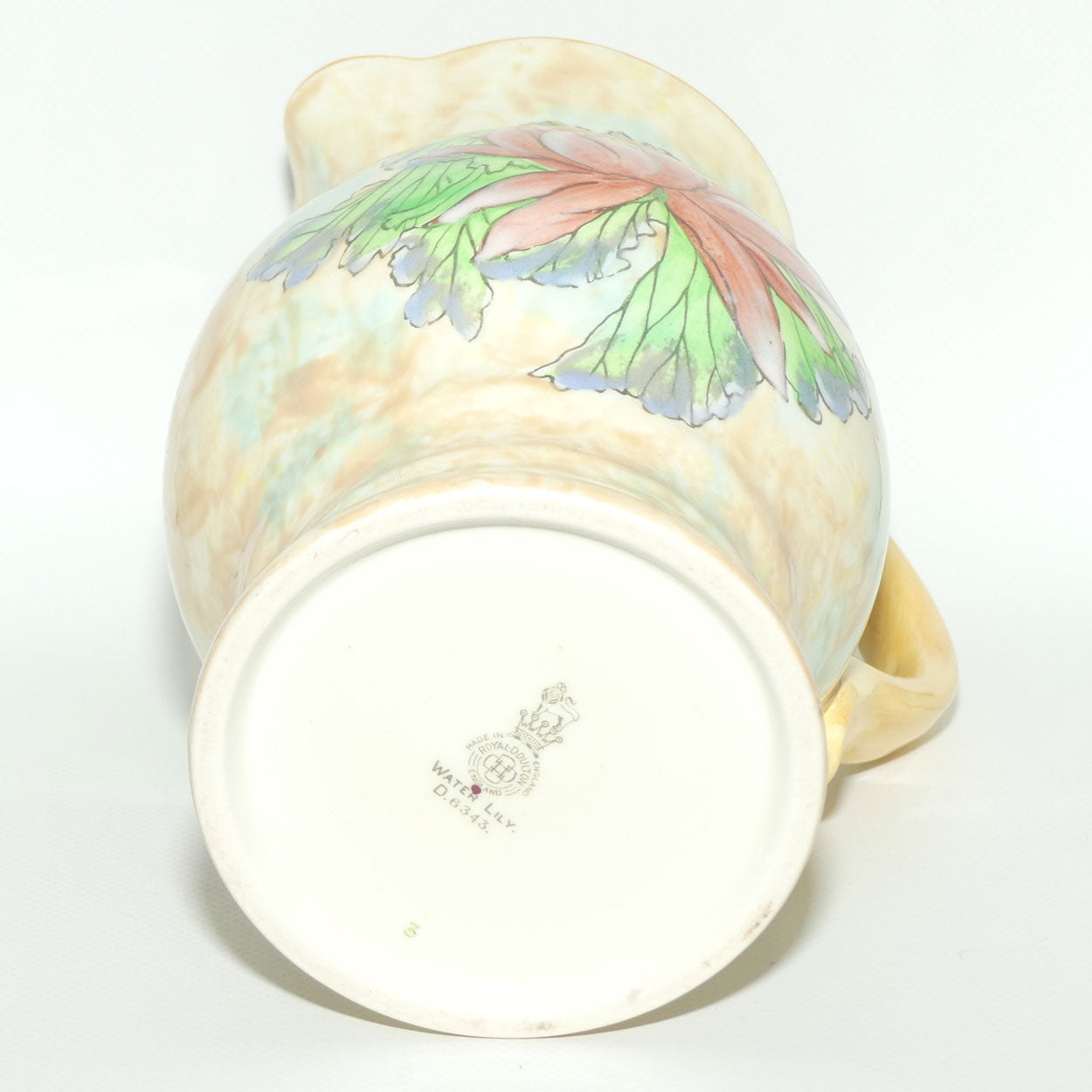 Royal Doulton colourful Water Lily pattern jug D6343 | #2