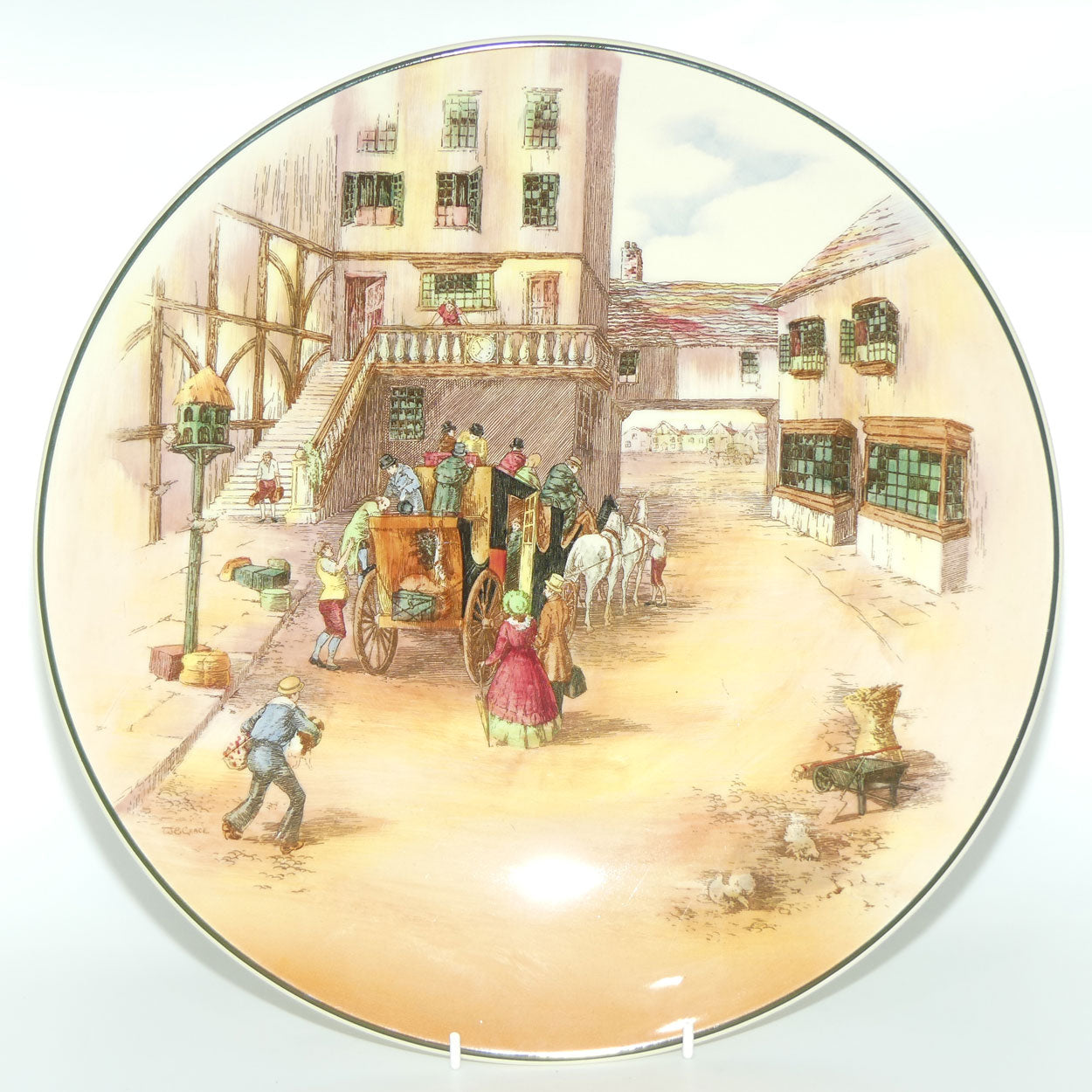 Royal Doulton Old English Coaching Scenes wall charger | D6393 | #1