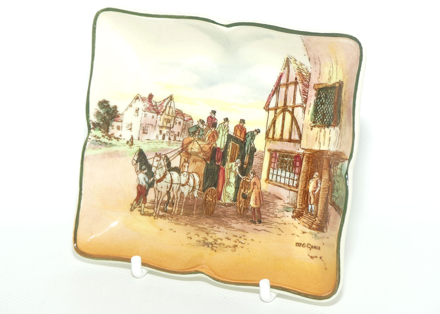 Royal Doulton Old English Coaching Scenes pin tray D6393 | #1