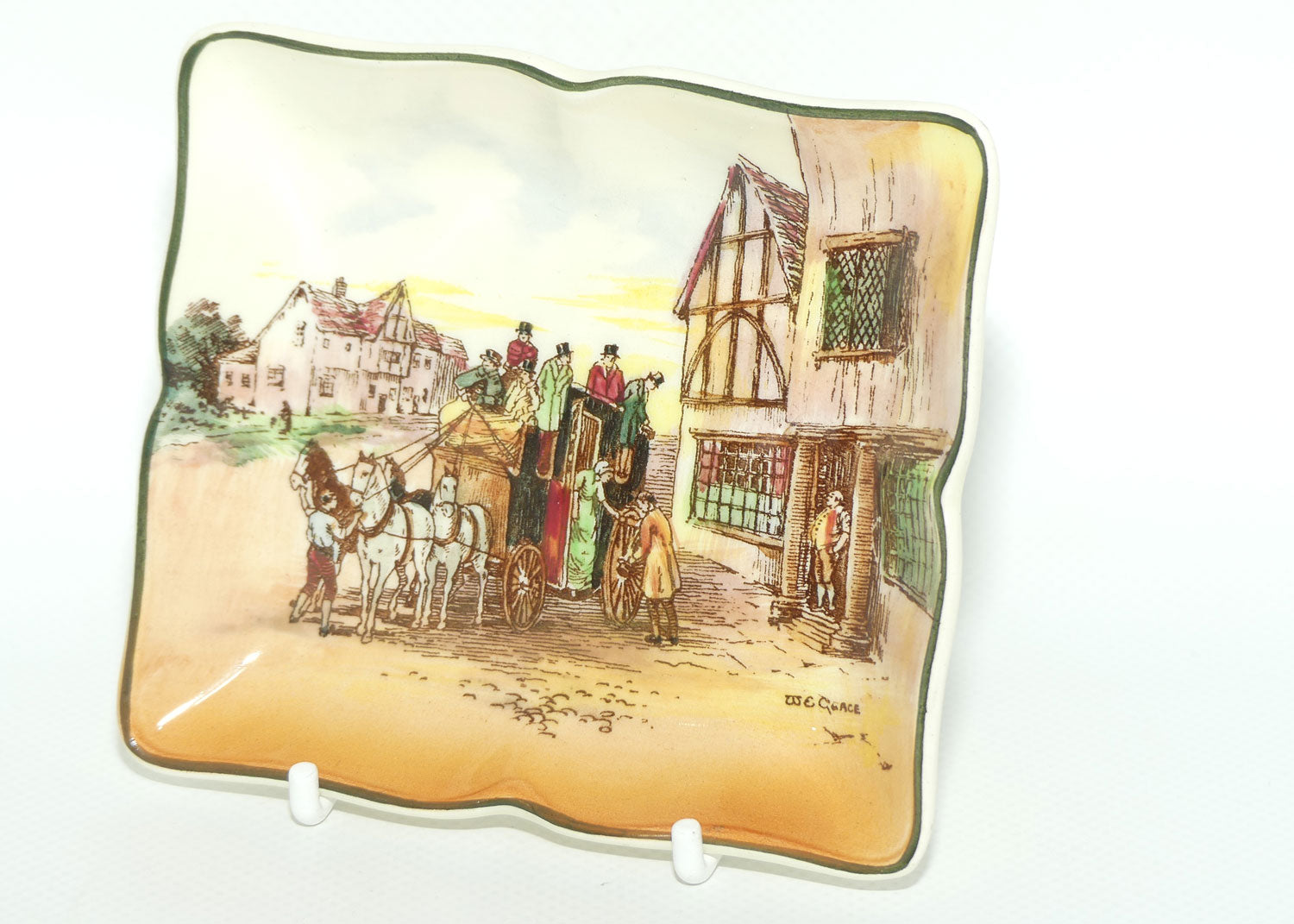 Royal Doulton Old English Coaching Scenes pin tray D6393 | #2