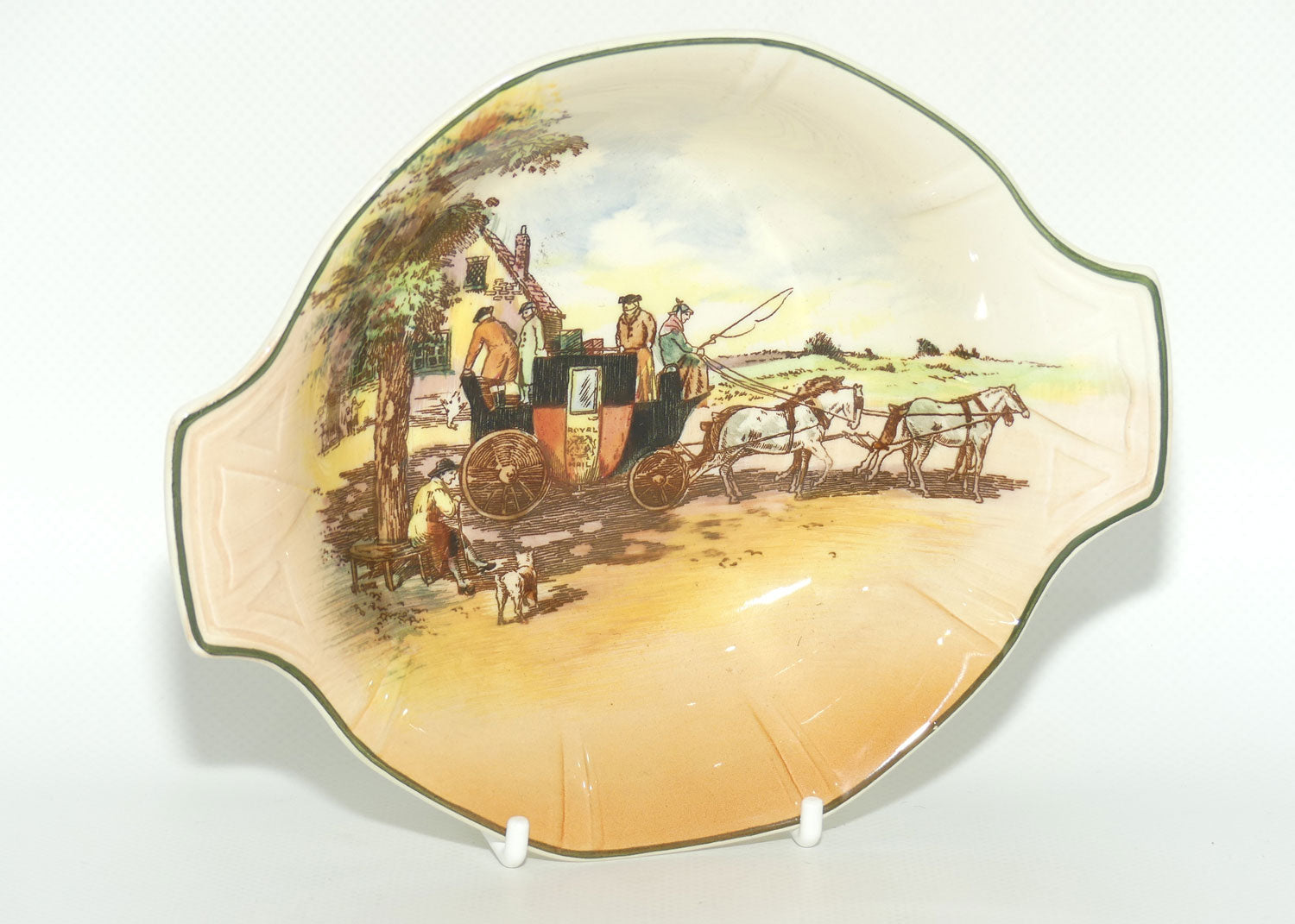 Royal Doulton Old English Coaching Scenes twin handle bowl | D6393