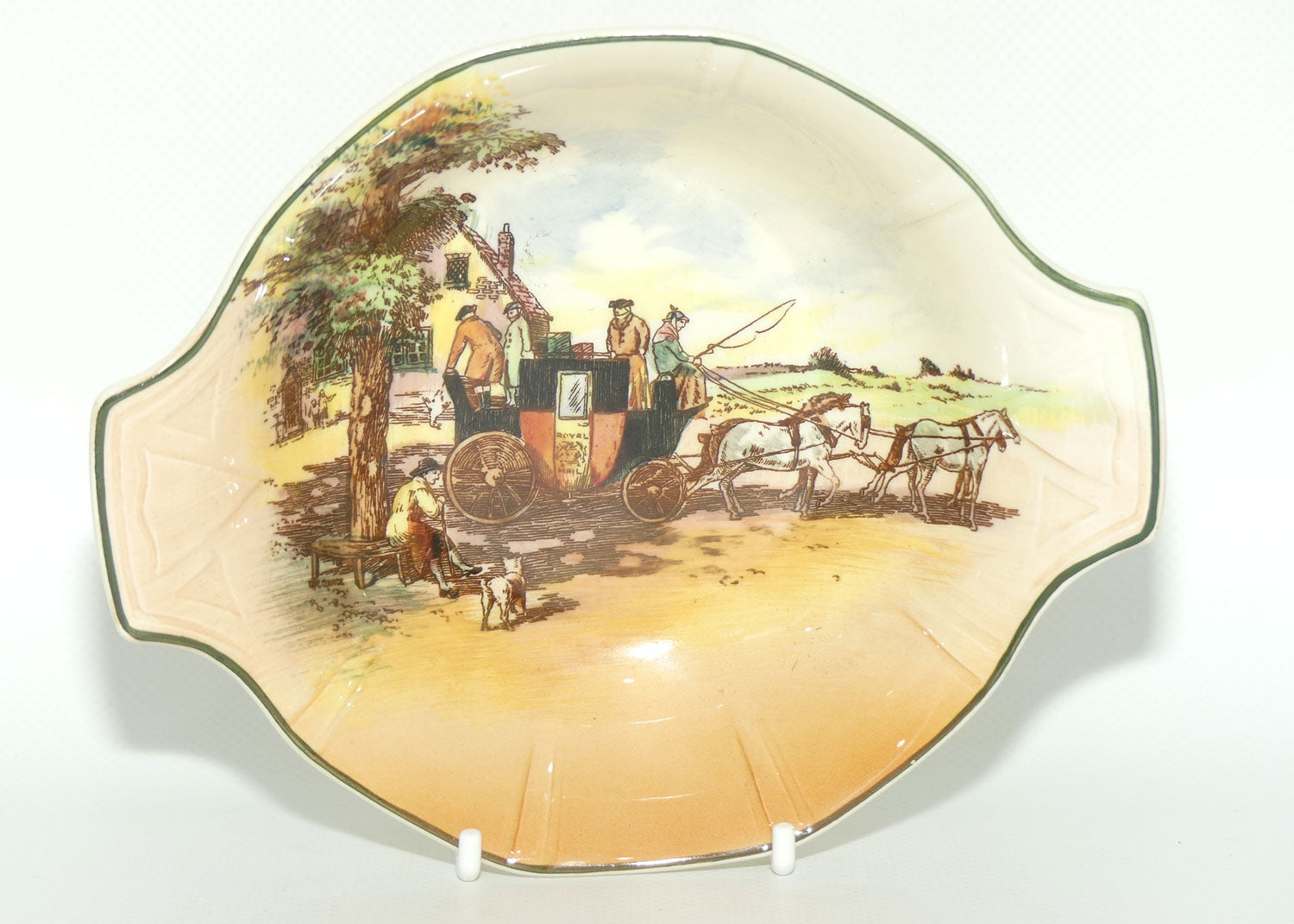 Royal Doulton Old English Coaching Scenes twin handle bowl | D6393