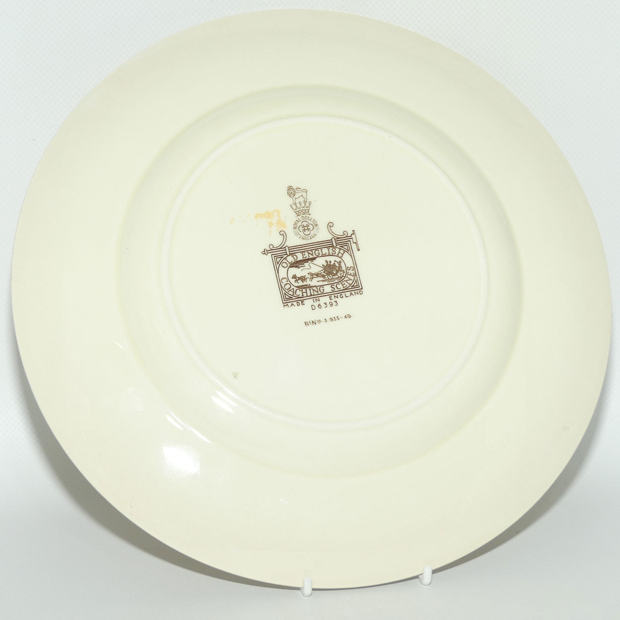 Royal Doulton Old English Coaching Scenes plate D6393 | Scattered Chickens | 26cm | #2