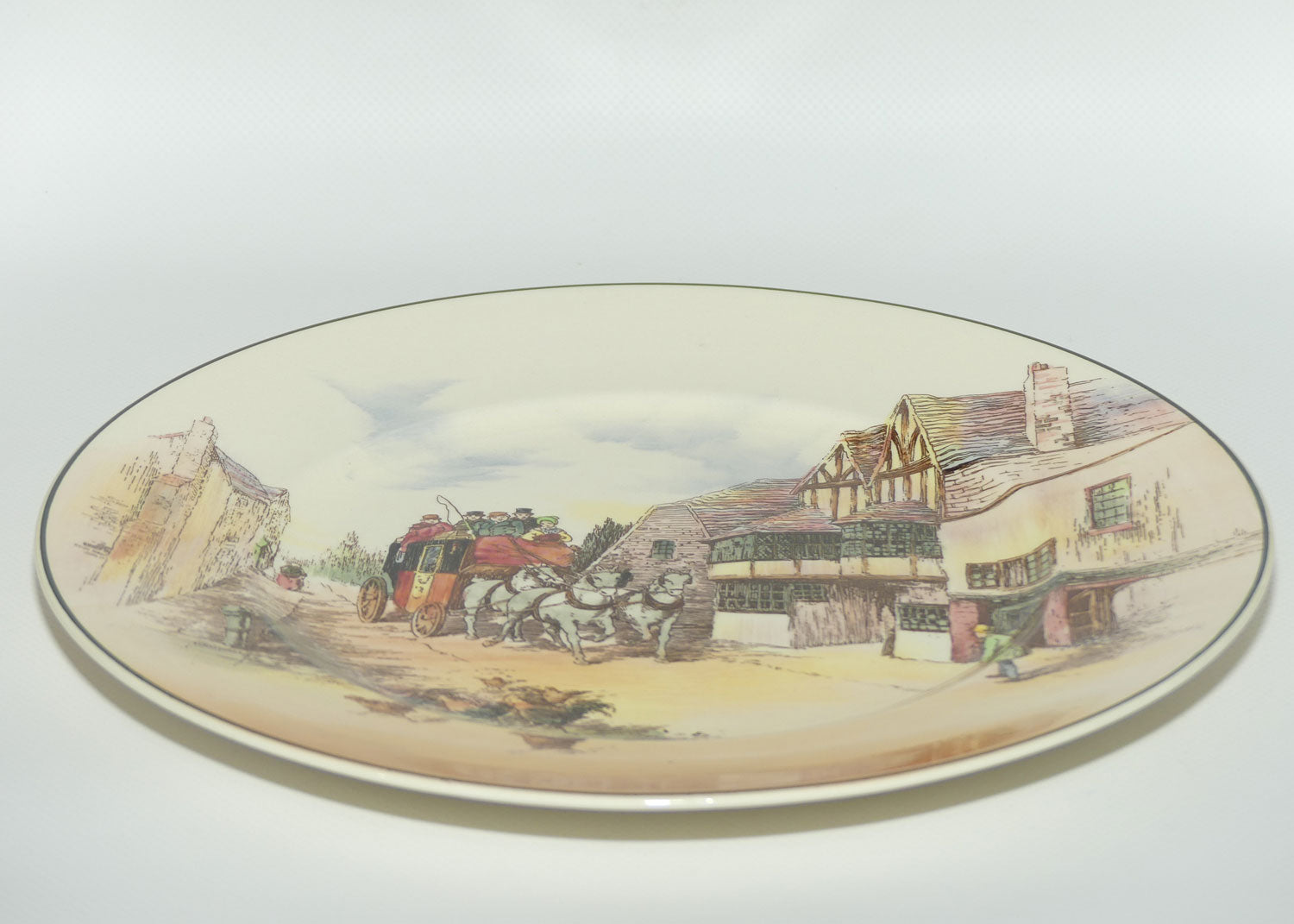 Royal Doulton Old English Coaching Scenes plate D6393 | Scattered Chickens | 26cm | #3