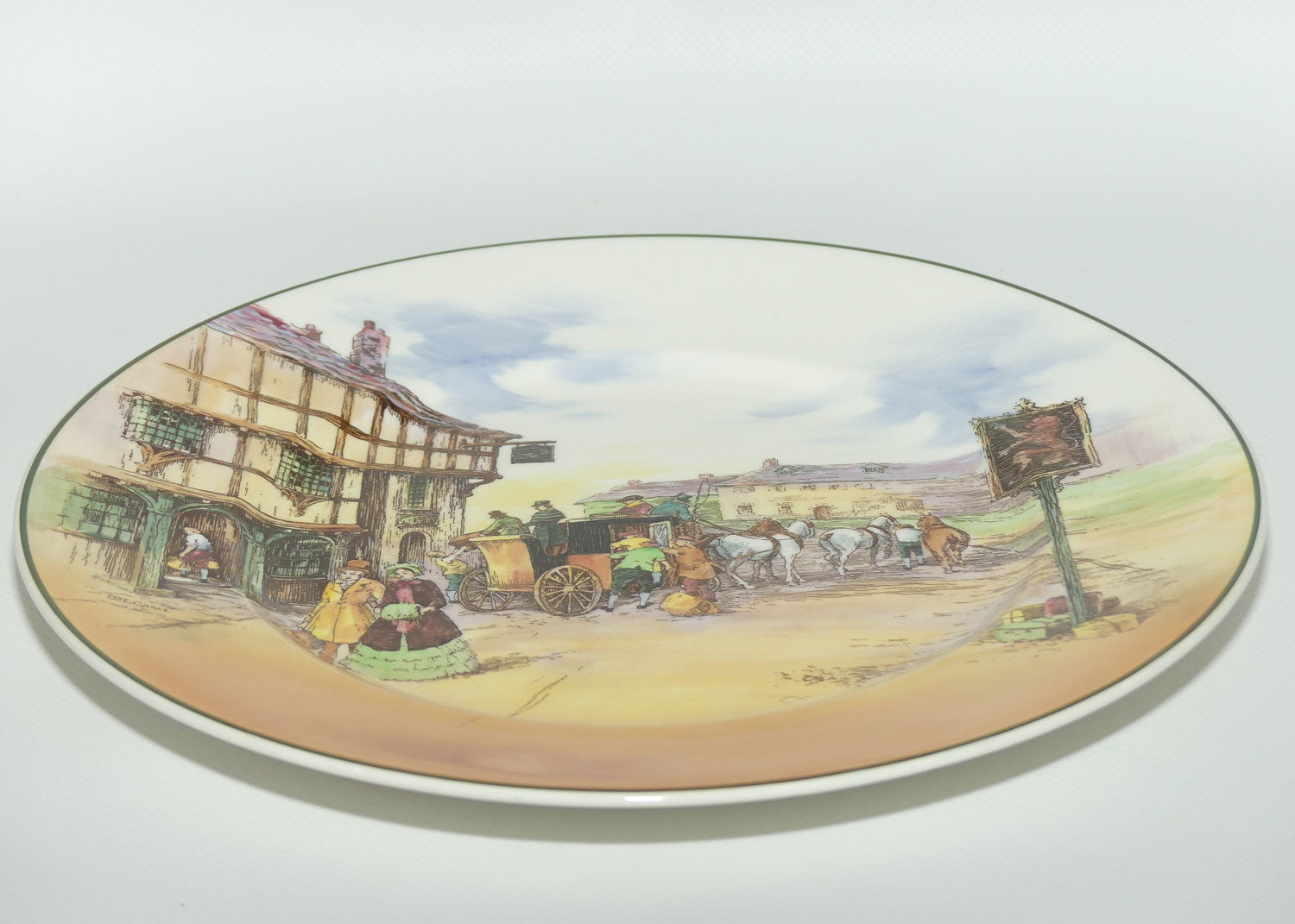 Royal Doulton Old English Coaching Scenes plate D6393 | 26cm | Red Lion Inn | #1