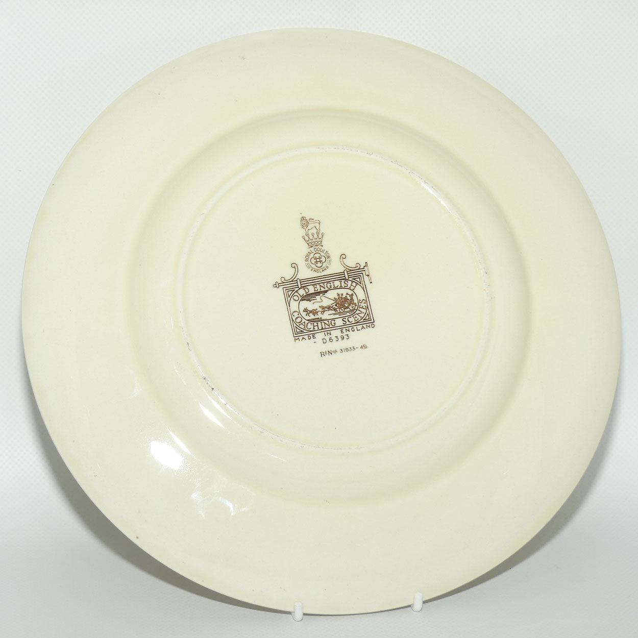 Royal Doulton Old English Coaching Scenes plate D6393 | 26cm | Red Lion Inn | #2