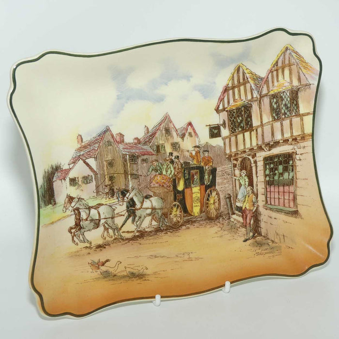 Royal Doulton Old English Coaching Scenes rectangular tray | 7979 | D6393