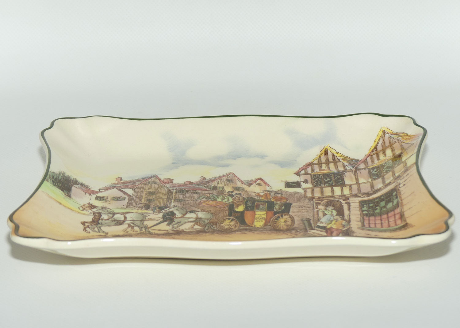 Royal Doulton Old English Coaching Scenes rectangular tray | 7979 | D6393 | #1