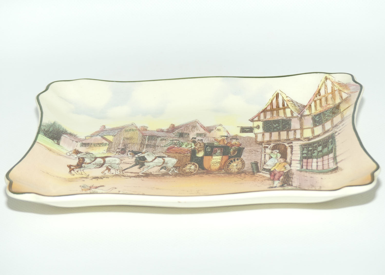 Royal Doulton Old English Coaching Scenes rectangular tray | 7979 | D6393 | #2