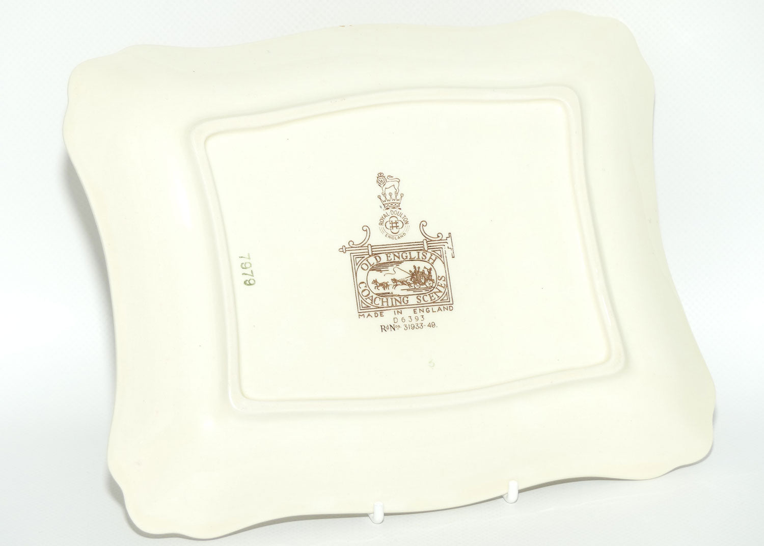 Royal Doulton Old English Coaching Scenes rectangular tray | 7979 | D6393 | #2