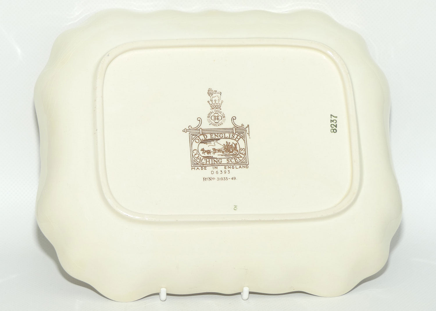 Royal Doulton Old English Coaching Scenes rectangular bowl | 8237 | D6393