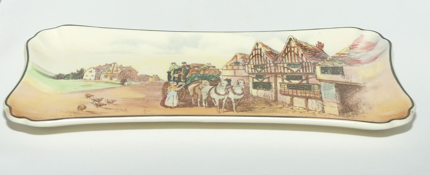 Royal Doulton Old English Coaching Scenes sandwich tray | 8099 | D6393 | #1