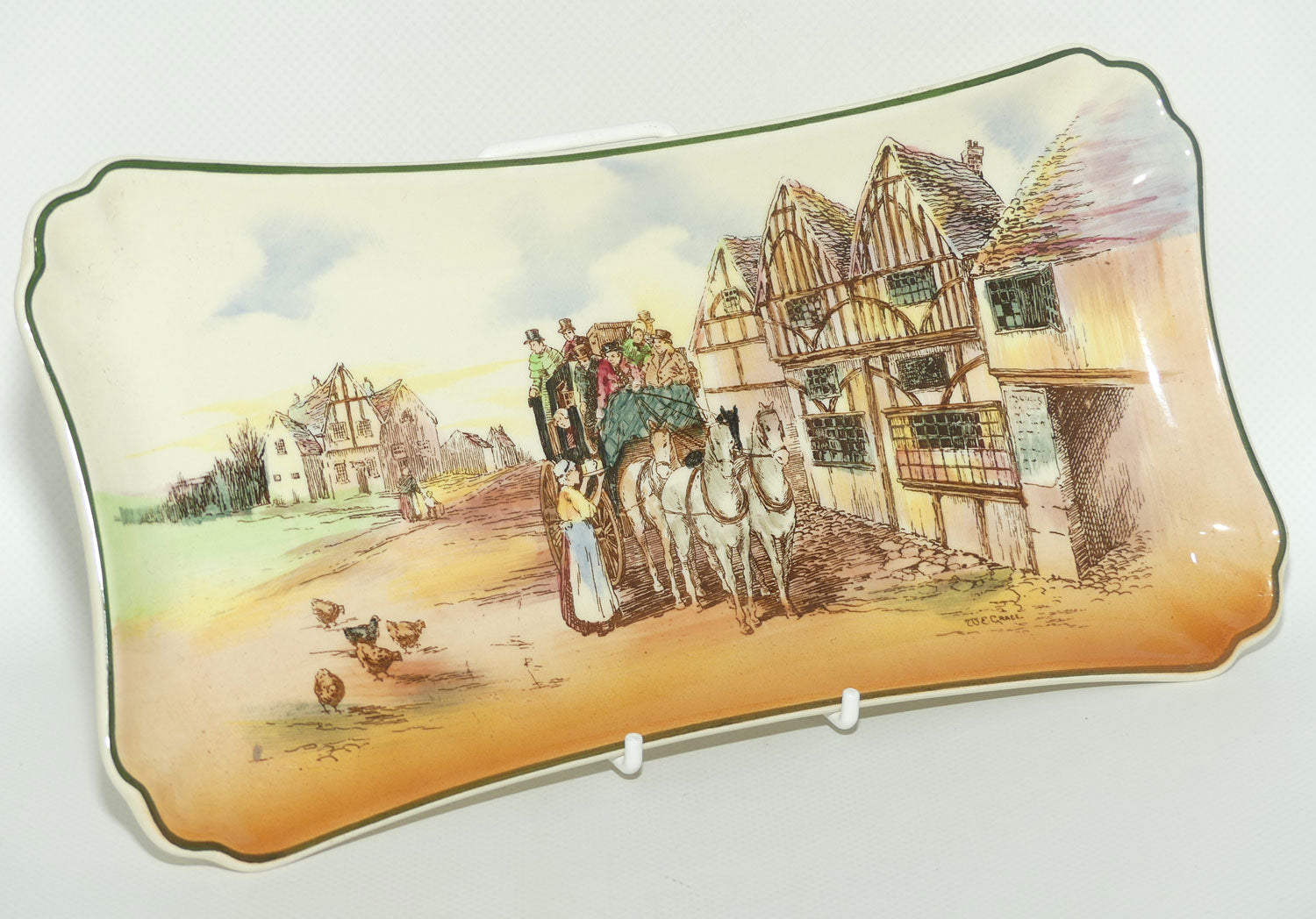 Royal Doulton Old English Coaching Scenes sandwich tray | 8099 | D6393 | #2