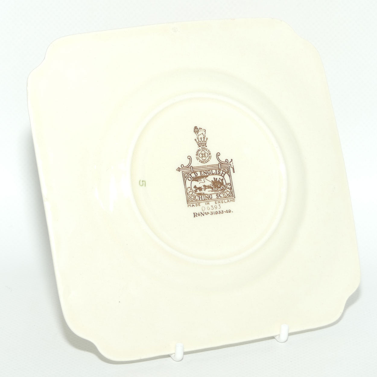 Royal Doulton Old English Coaching Scenes sandwich plate D6393