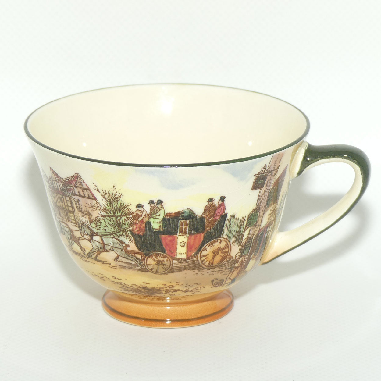 Royal Doulton Old English Coaching Scenes tea trio D6393