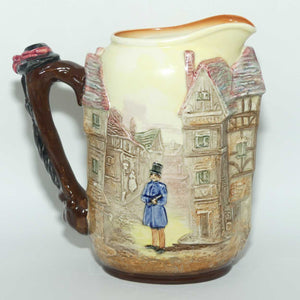 Royal Doulton Dickens G Low Relief Sairey Gamp jug with Hat and Umbrella handle D6395 | #1