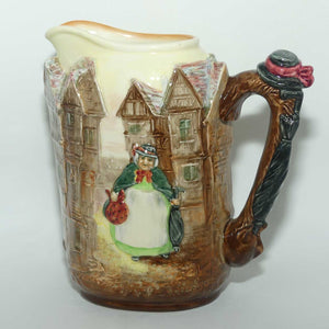 Royal Doulton Dickens G Low Relief Sairey Gamp jug with Hat and Umbrella handle D6395 | #2