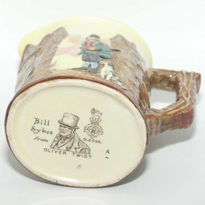 Royal Doulton Dickens G Low Relief Bill Sykes | Bill Sikes jug D6396