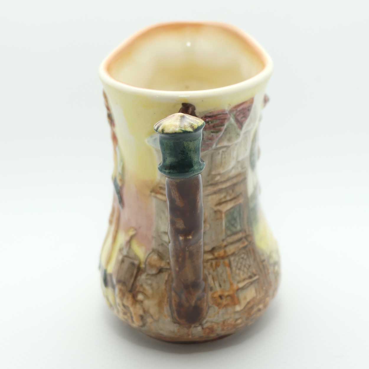 Royal Doulton Dickens G Low Relief Sam Weller jug Lamp handle D6398